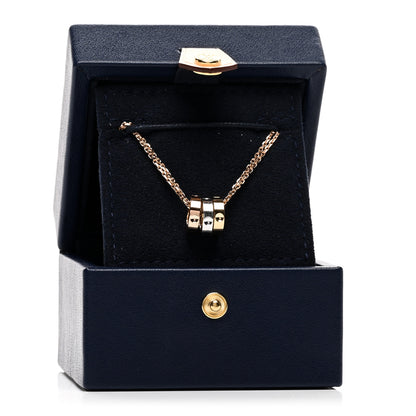 Louis Vuitton 18K Yellow White Pink Gold Empreinte Pendant Necklace 5 of 5