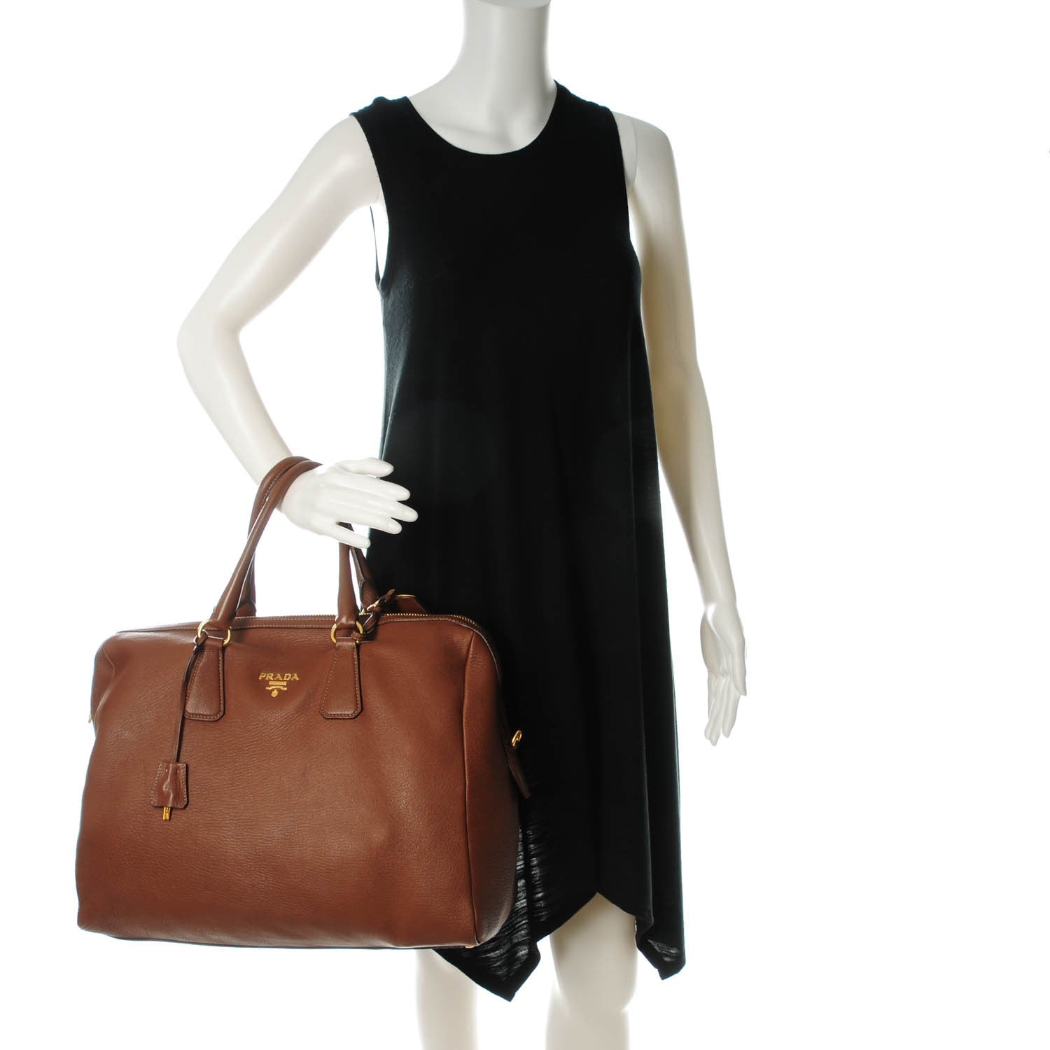Prada Cervo Deerskin Bauletto Cammello 2 of 7