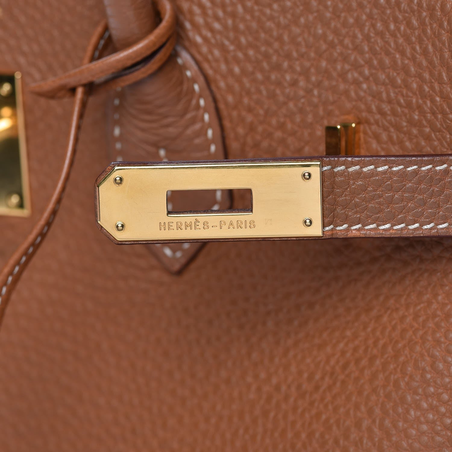 Hermes Taurillon Clemence Birkin 35 Gold 10 of 32