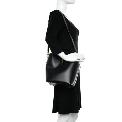 Saint Laurent Shiny Calfskin Le 37 Bucket Bag Black 2 of 11