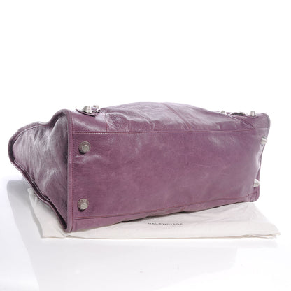 Balenciaga Agneau Giant 21 Silver Hardware Weekender Murier 4 of 14