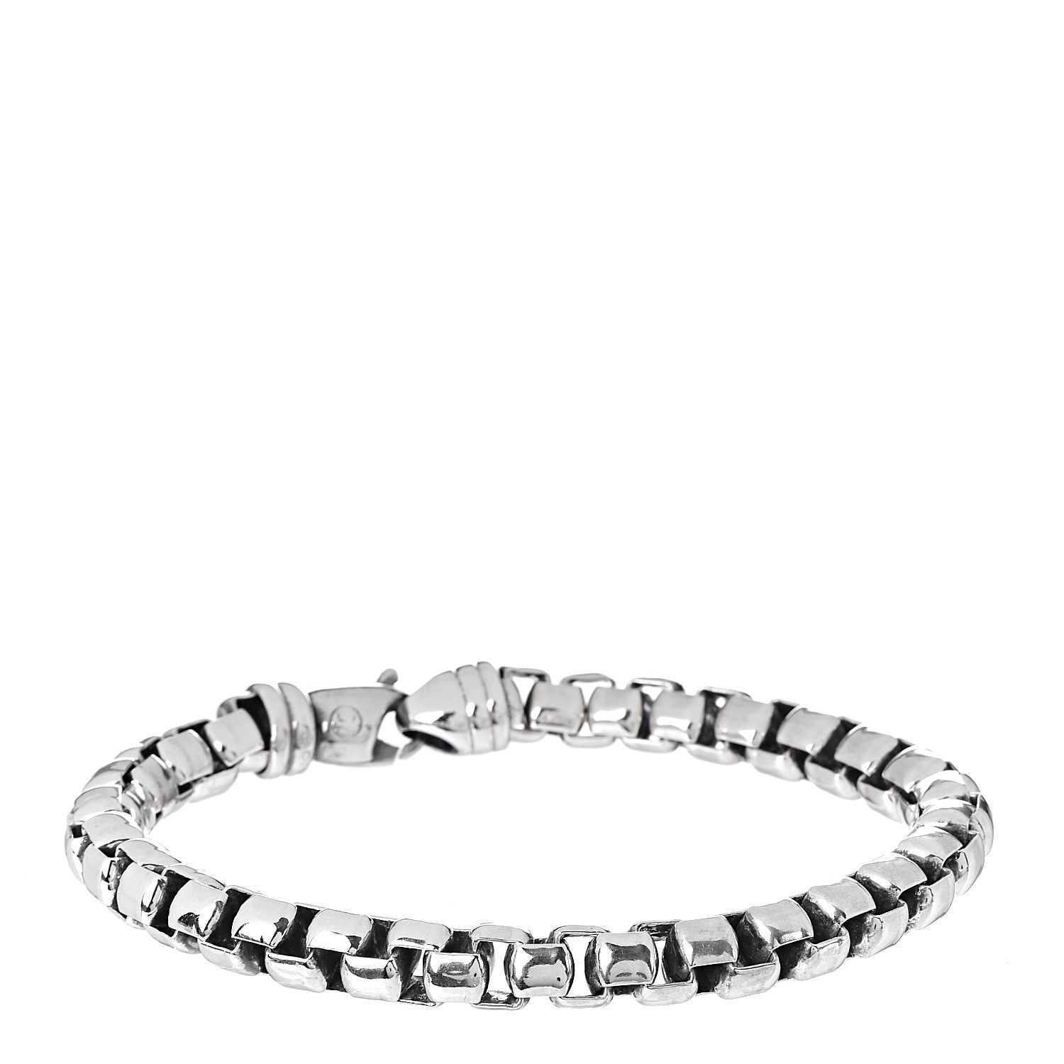 David Yurman Sterling Silver 7mm Box Chain Bracelet 1 of 4