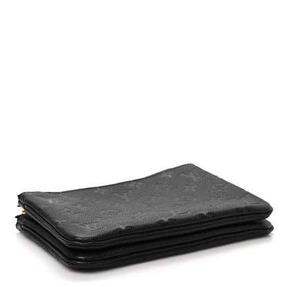 Louis Vuitton Empreinte Double Zip Pochette Black 4 of 7