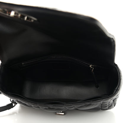 Christian Dior Calfskin Macrocannage Medium Caro Bag Black 5 of 10