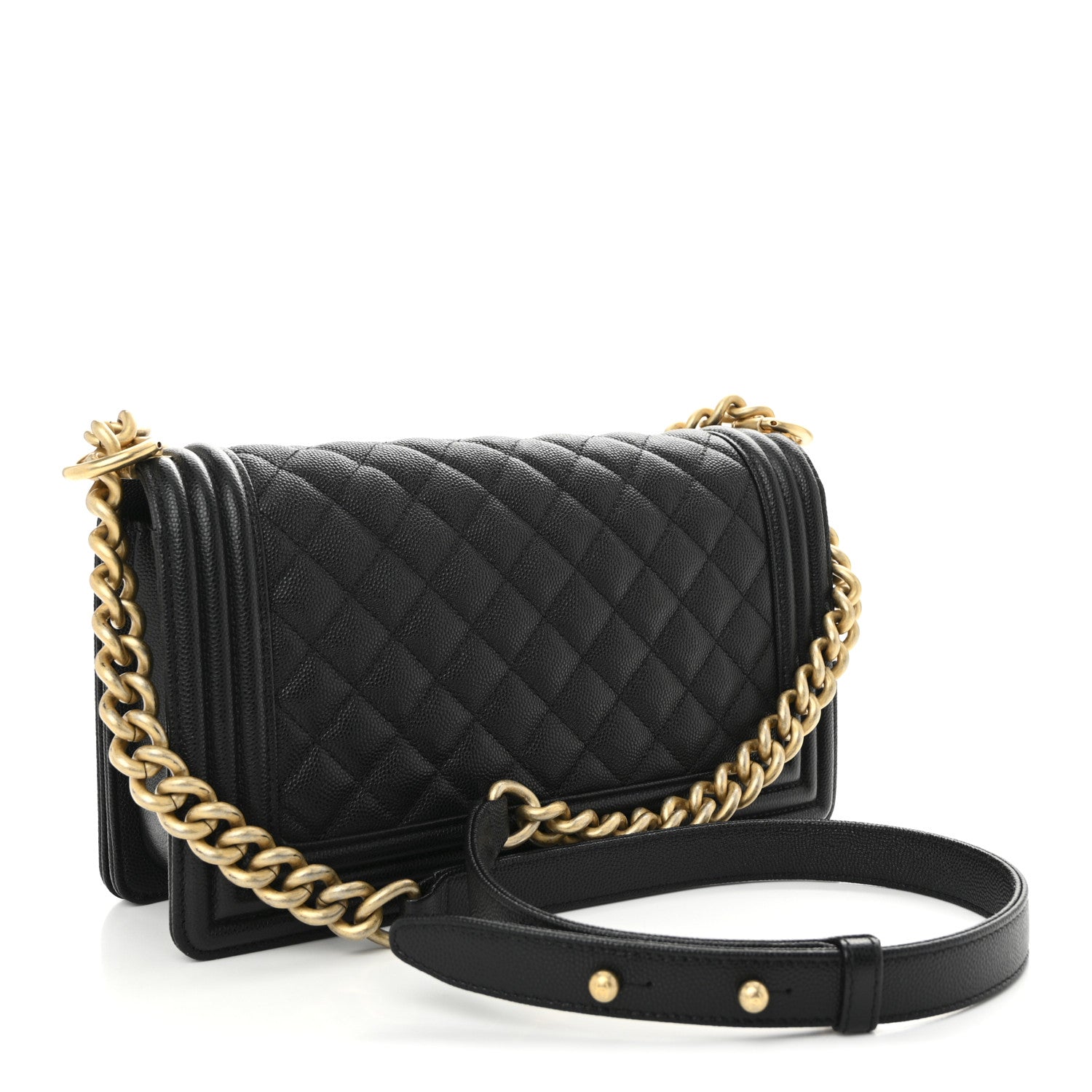 Chanel Caviar Quilted Medium Boy Flap Black 3 of 10