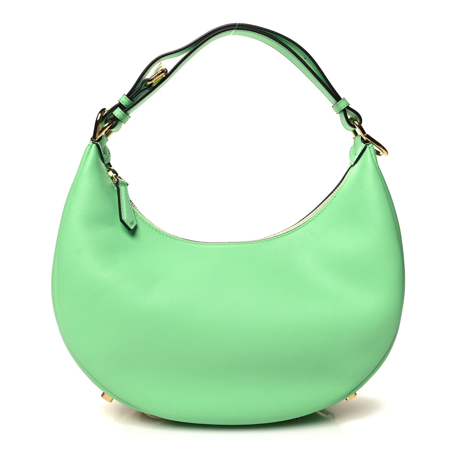 Vitello Grace Matte Small Fendigraphy Hobo Bag Edamame