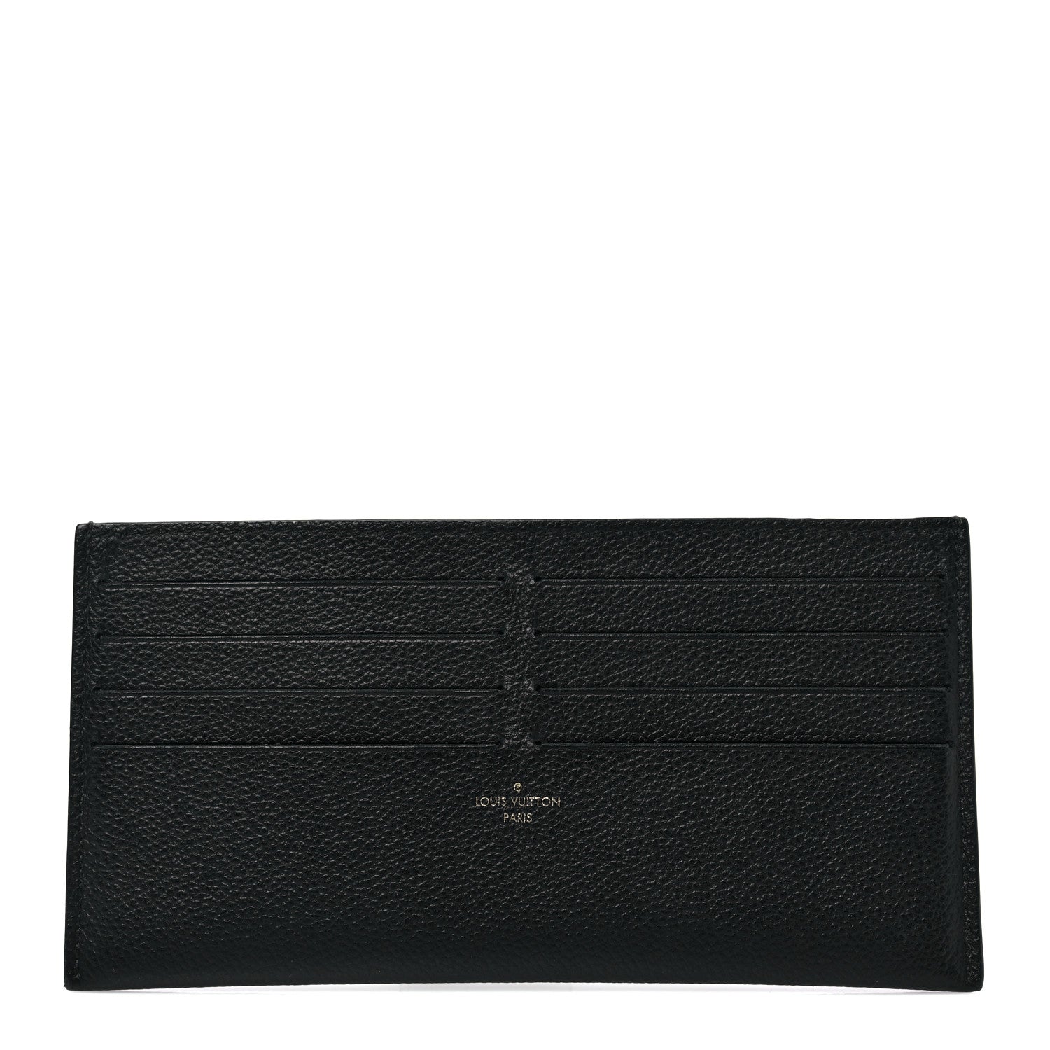 Louis Vuitton Calfskin Felicie Chain Wallet Card Holder Insert Black 1 of 7