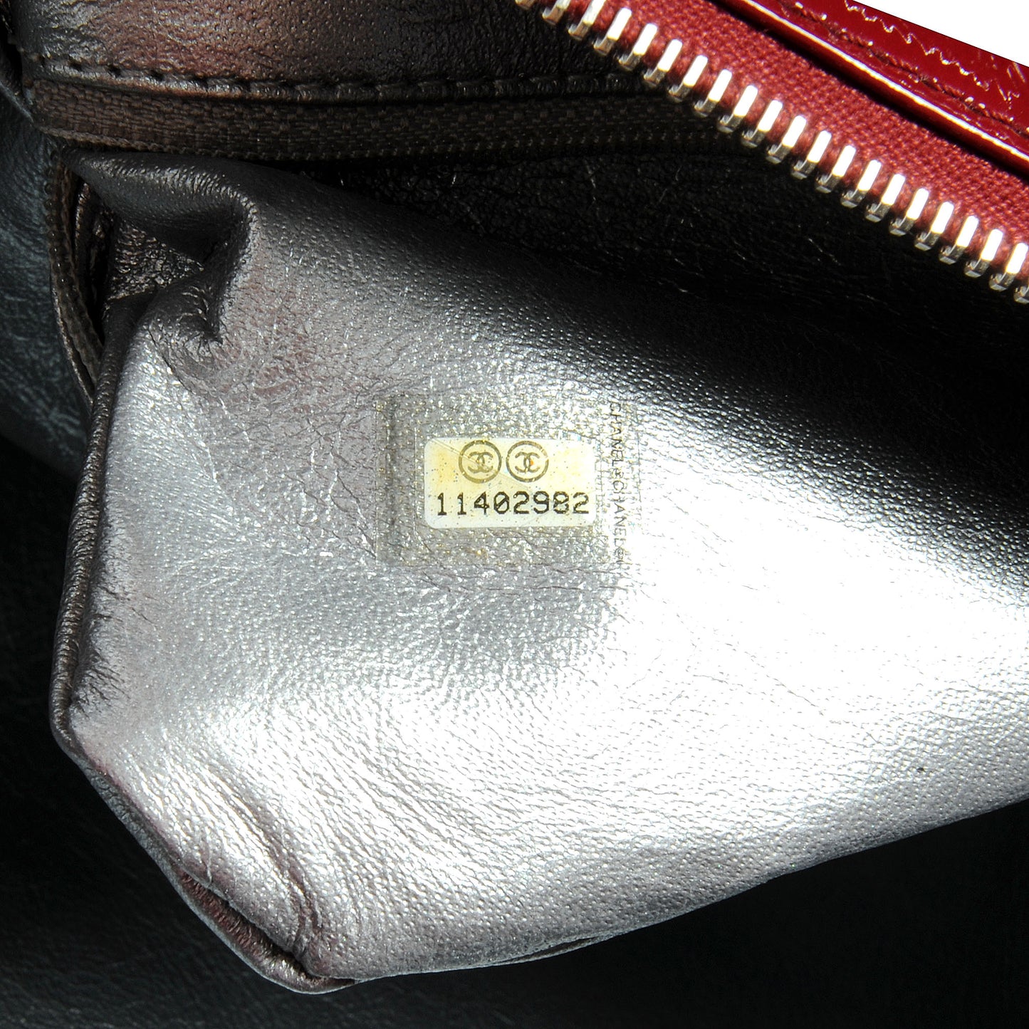 Patent Luxe Ligne Medium Bowler Red