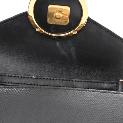 Fendi Vitello Liberty F is Fendi Bi-Color FF 1974 Embossed Envelope Belt Bag Maya Black 13 of 14