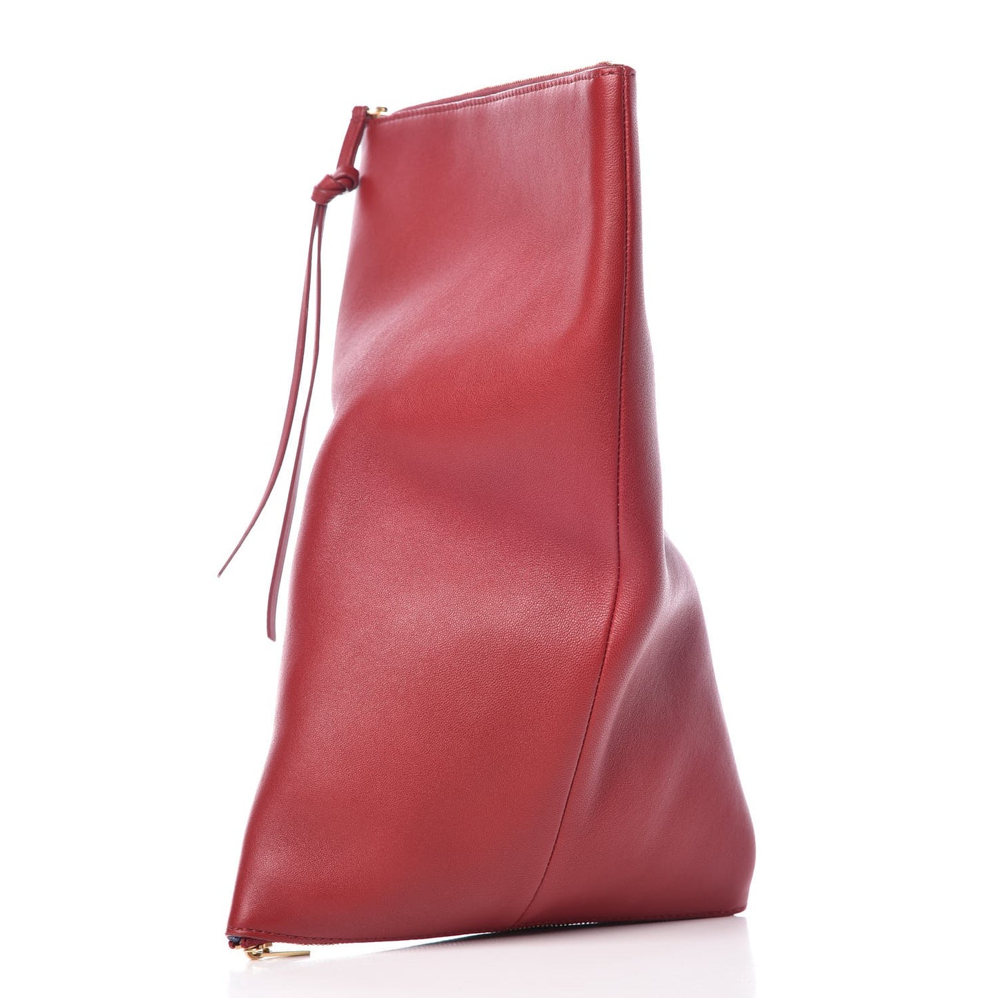 Lambskin Berlingot Clutch Fuchsia