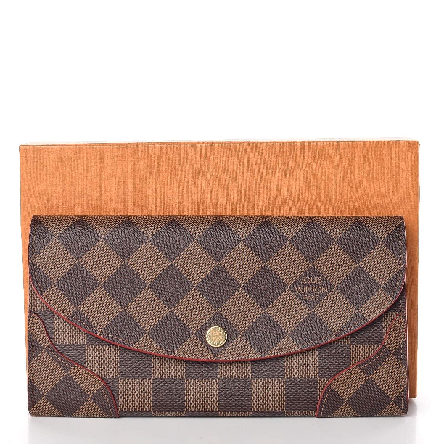 Louis Vuitton Damier Ebene Caissa Wallet Cherry 7 of 7