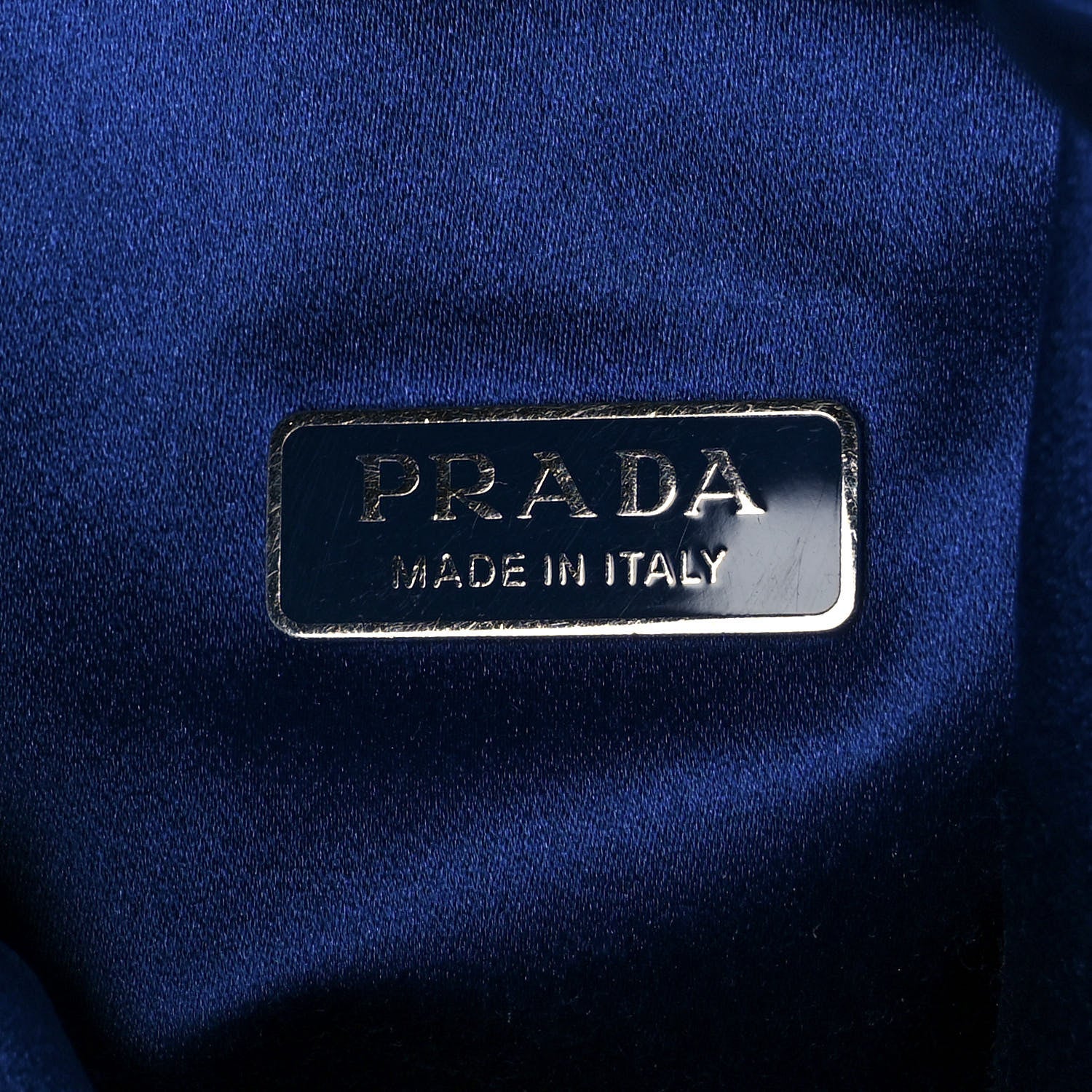 Prada Rete Stampato Bocche Tote Blue Black 5 of 8