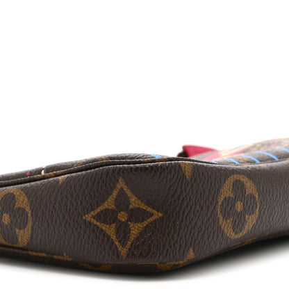 Louis Vuitton Monogram 2020 Christmas Animation Roller Coaster Mini Pochette Accessories Pivoine 9 of 10