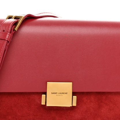 Saint Laurent Smooth Calfskin Suede Medium Bellechasse Red 8 of 12