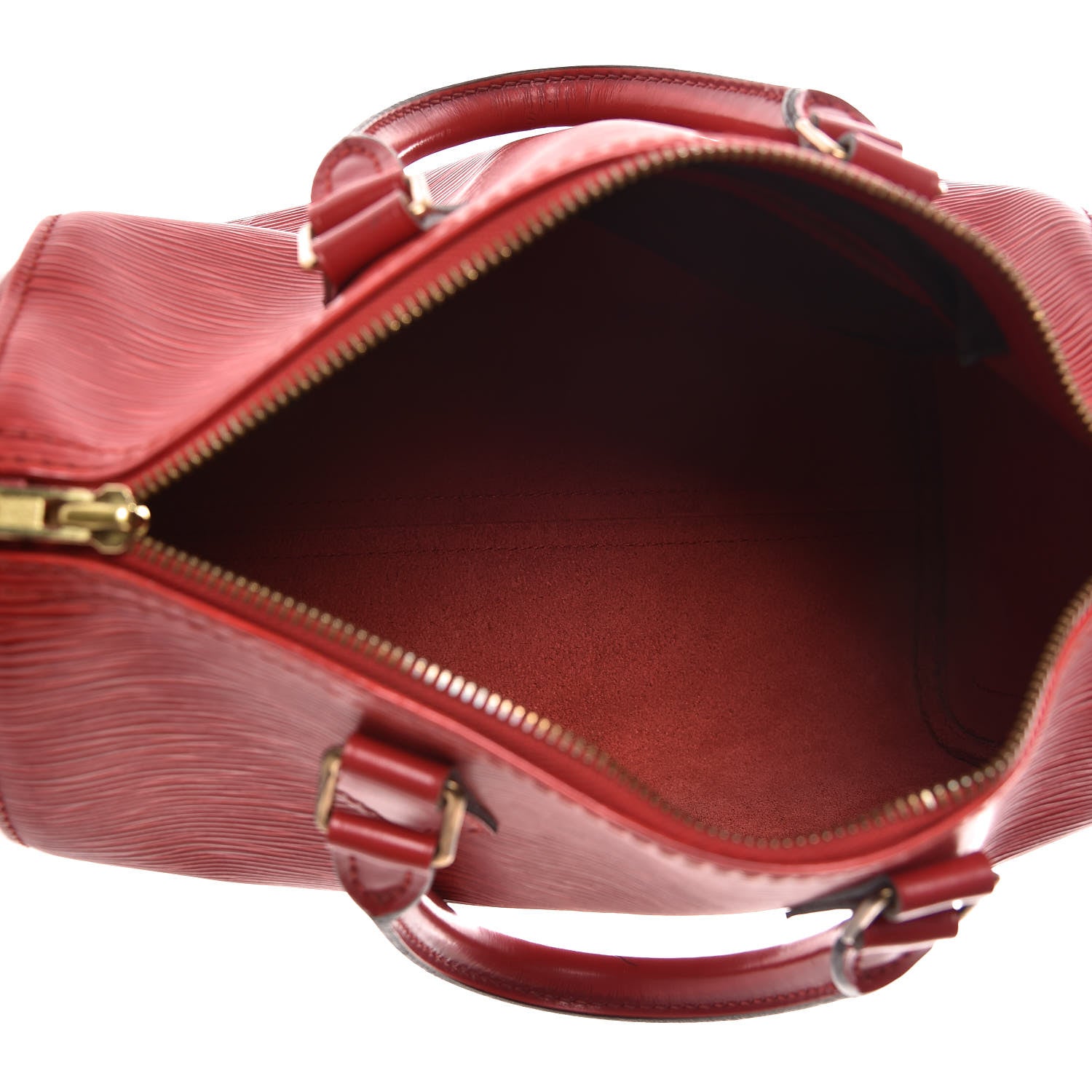 Louis Vuitton Epi Speedy 25 Castillan Red 5 of 17