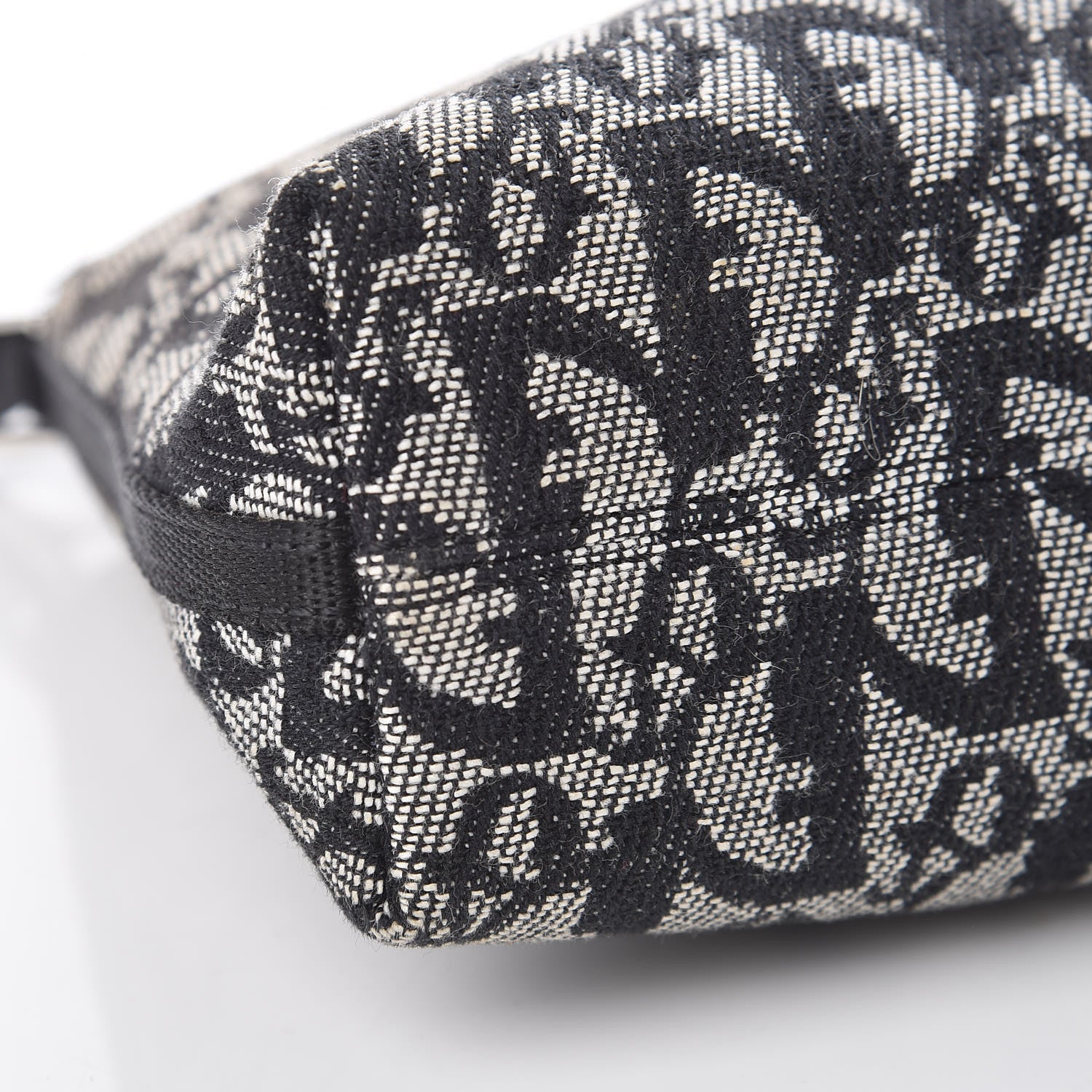 Christian Dior Monogram Shoulder Bag Pochette Black 8 of 10