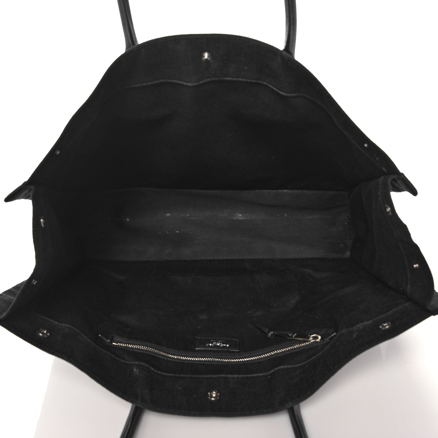 Saint Laurent Raffia Linen Calfskin Rive Gauche Tote Black 5 of 13