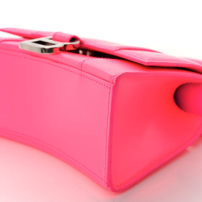 Balenciaga Shiny Box Calfskin Hourglass Top Handle Bag XS Acid Fuchsia 11 of 13