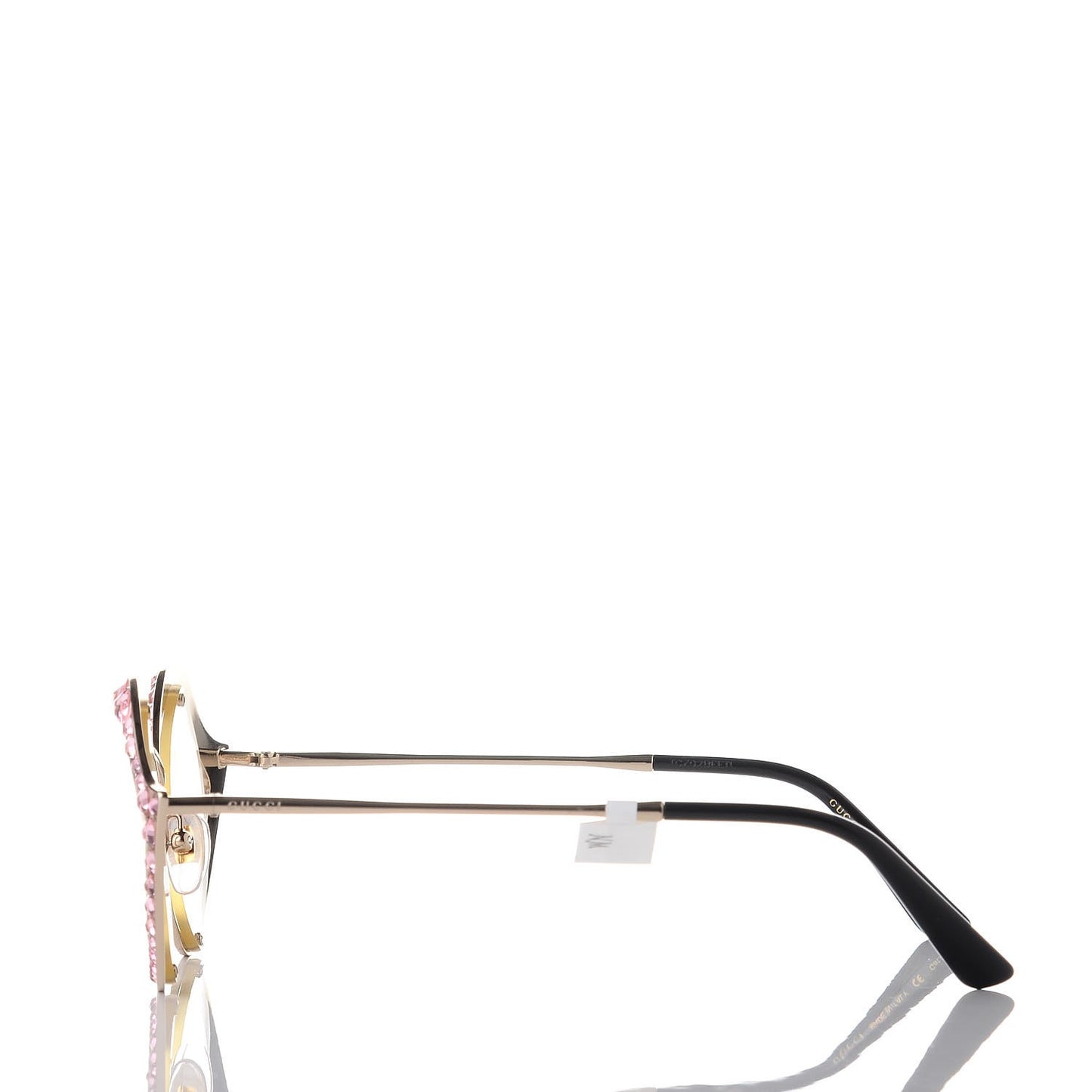 Metal Crystal Cat Eye Sunglasses GG0046S Pink