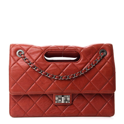 Chanel Washed Lambskin Jumbo Take Away Flap Red 1 of 14