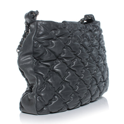 Chanel Leather Bubble Quilt Hobo Grey 3 of 8