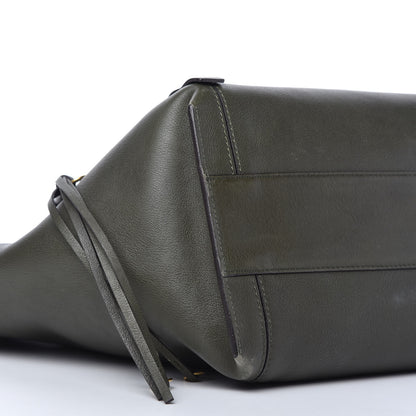 Chloe Smooth Calfskin Medium Milo Shopping Tote Midnight Green 6 of 11