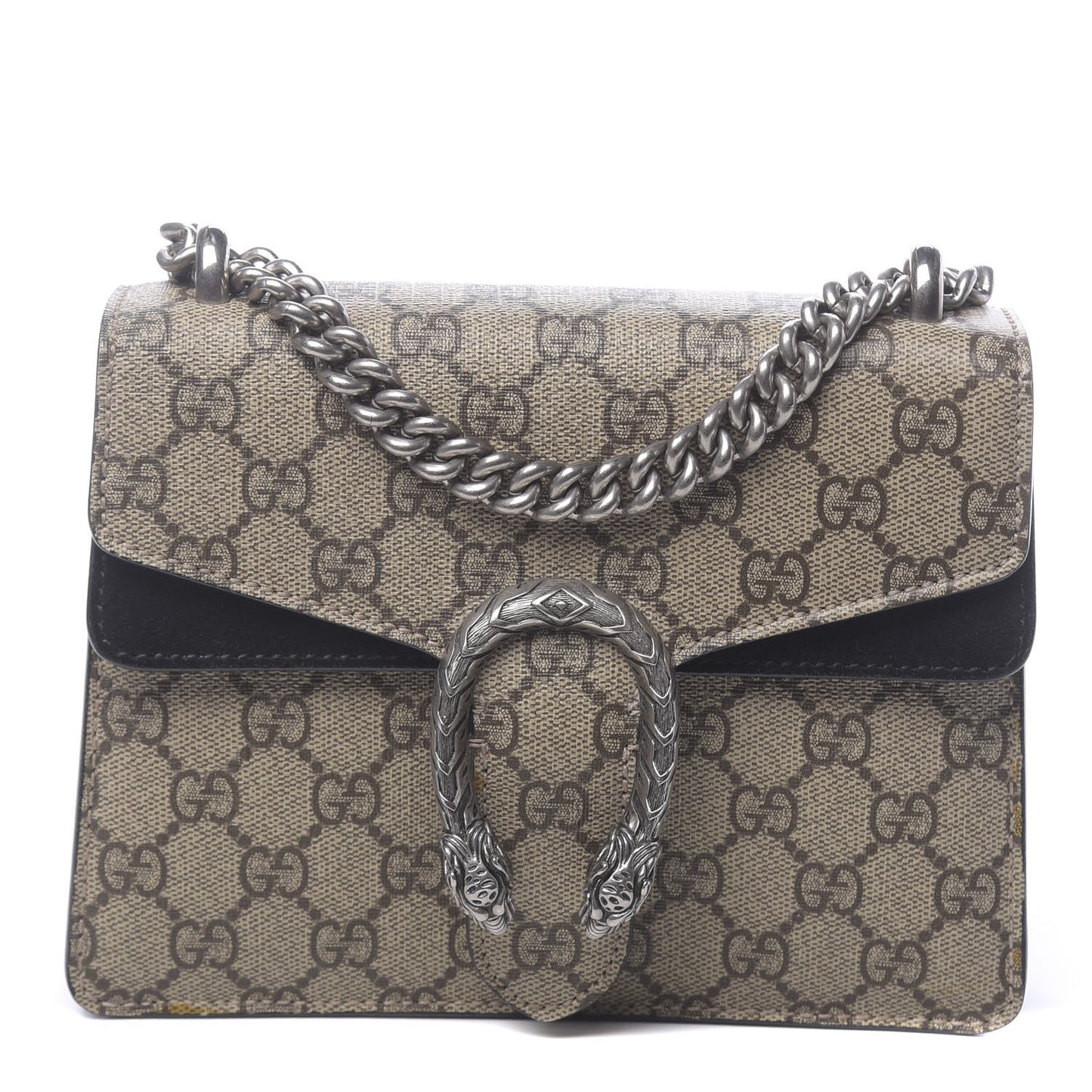 GG Supreme Monogram Mini Dionysus Shoulder Bag Black