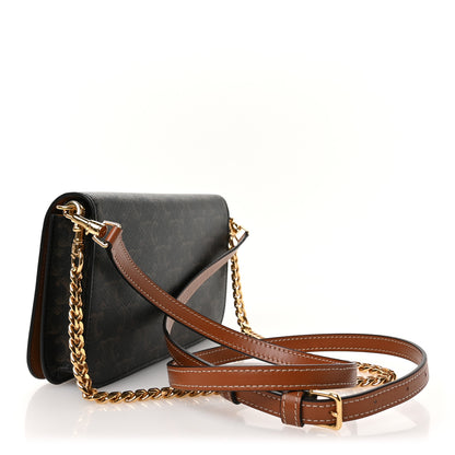 Celine Triomphe Canvas Multipochette Tan 3 of 12