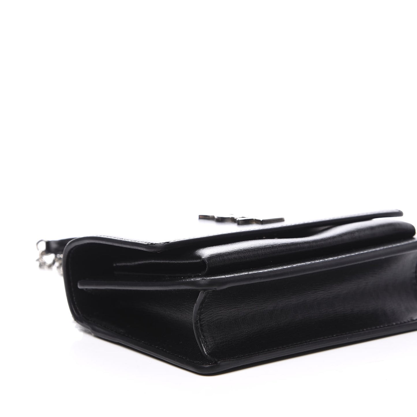 Calfskin Monogram Sunset Chain Wallet Black