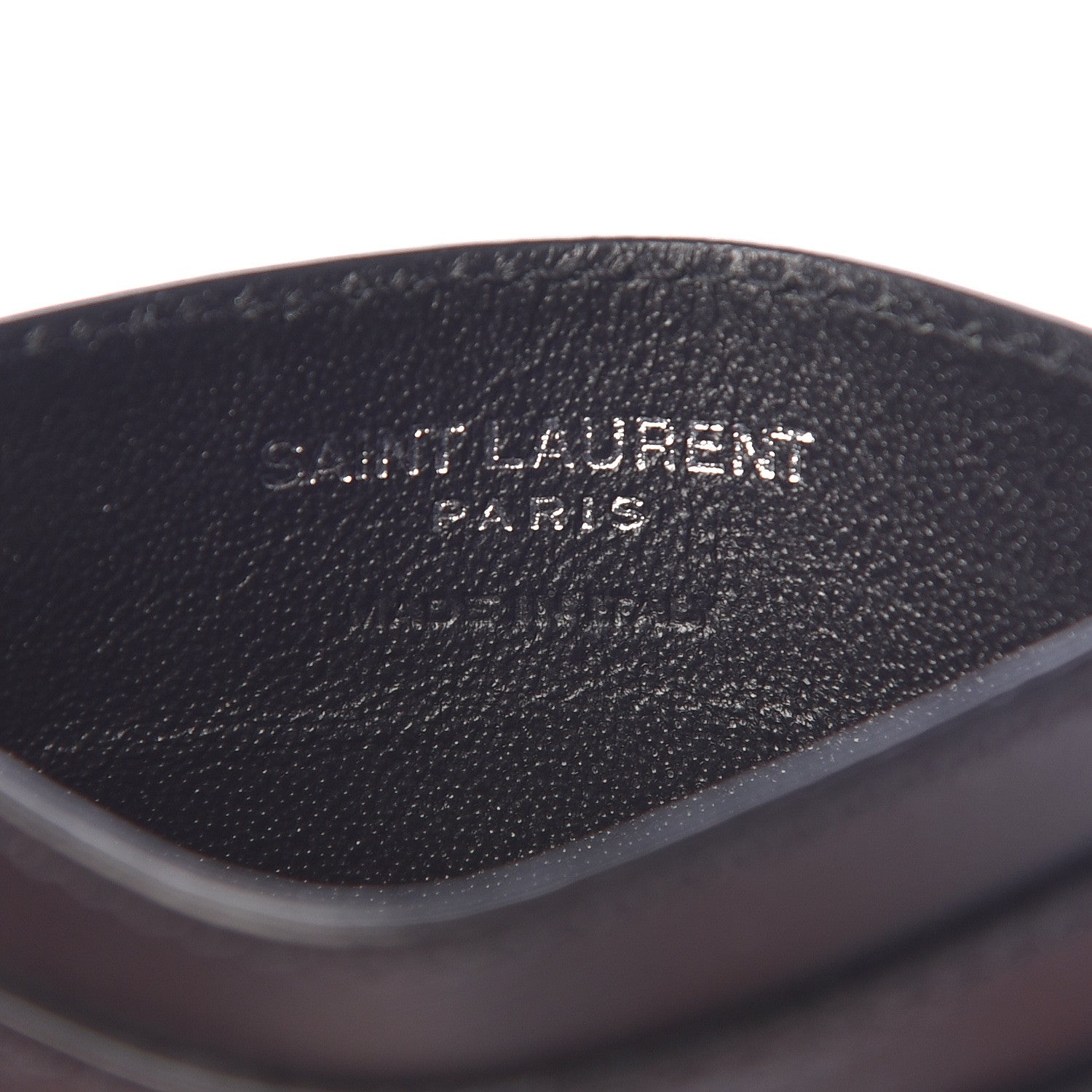 Saint Laurent Calfskin 1971 All Over Card Case Black 7 of 7