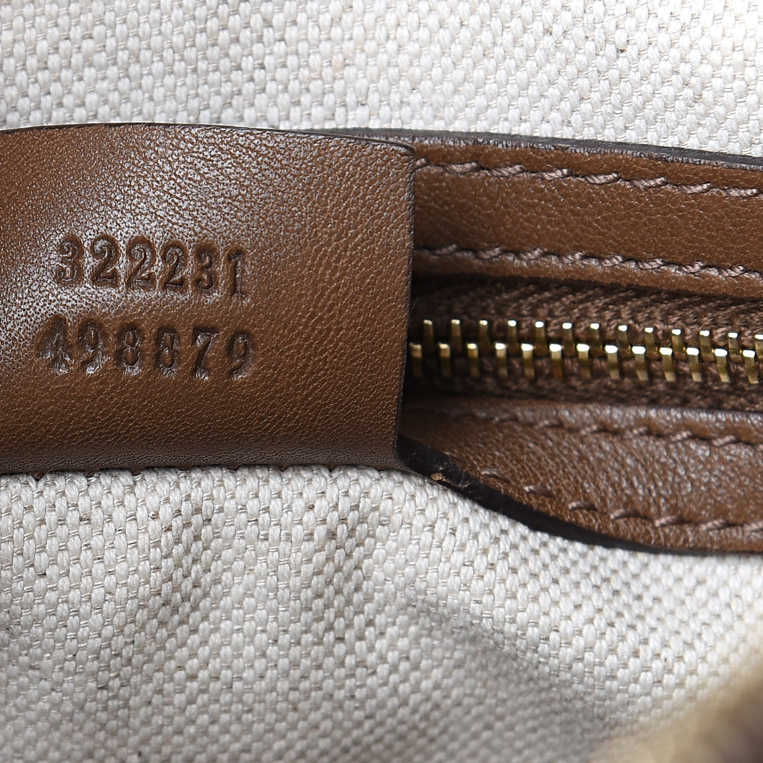 Gucci GG Supreme Monogram Margaux Calfskin Medium Nice Boston Beige Ebony Acero 7 of 13