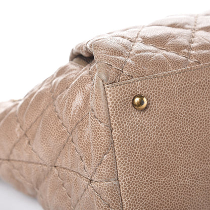 Chanel Crumpled Grained Calfskin Large Coco Pleats Tote Beige 8 of 10