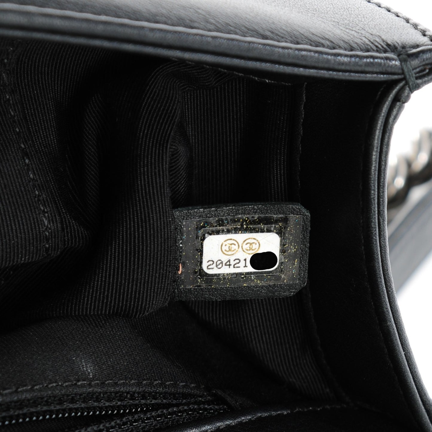 Calfskin Quilted New Medium Boy Flap Black