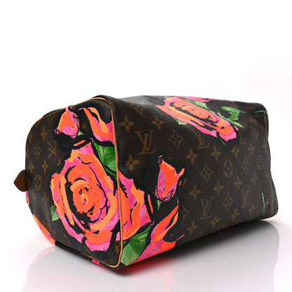 Louis Vuitton Monogram Roses Speedy 30 4 of 8