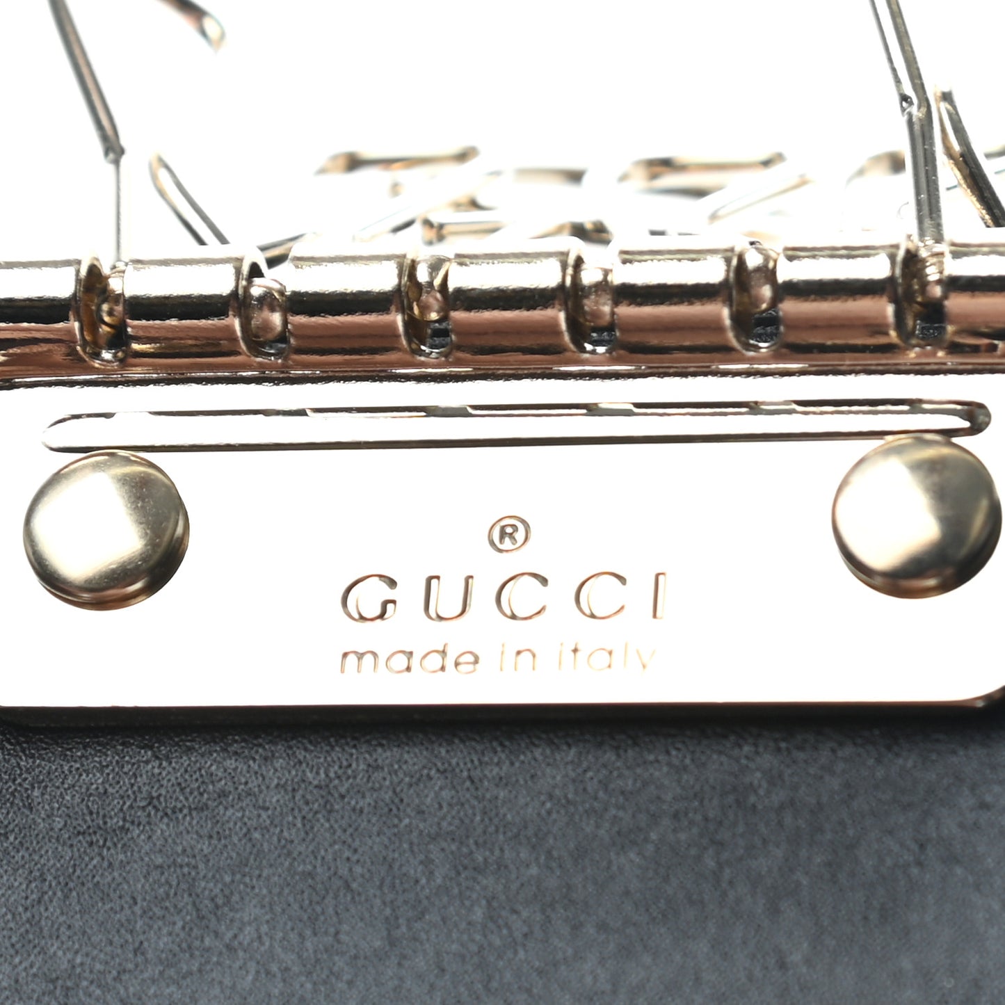 Guccissima 6 Key Holder Case Black