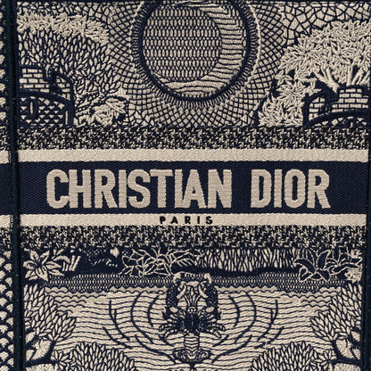 Christian Dior Embroidered La Lune Tarot Vertical Book Tote Blue 11 of 11