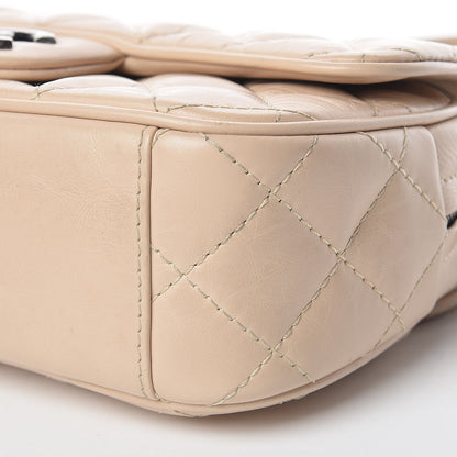 Chanel Aged Calfskin Quilted Small Easy Flap Beige 9 of 11