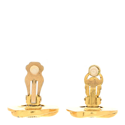 Chanel Round CC Clip On Earrings Gold 3 of 15
