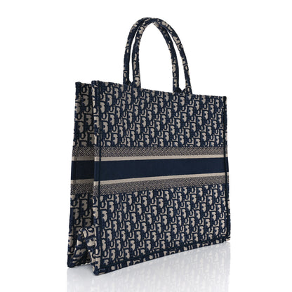 Christian Dior Oblique Large Book Tote Blue Multicolor 2 of 8