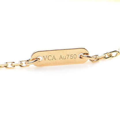 Van Cleef & Arpels 18K Yellow Gold Mother of Pearl Sweet Alhambra Bracelet 6 of 8