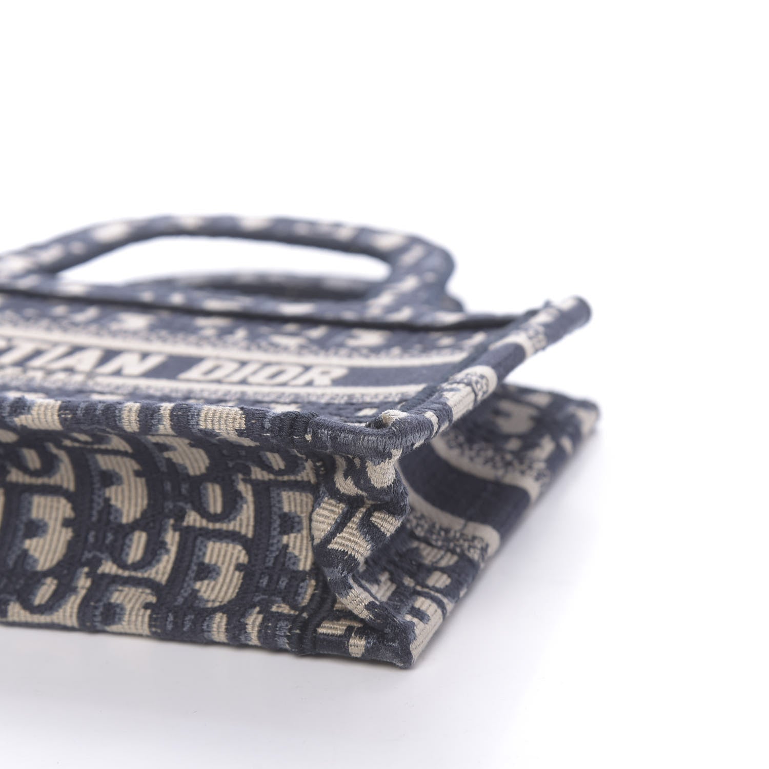 Christian Dior Oblique Mini Book Tote Blue Multicolor 9 of 10