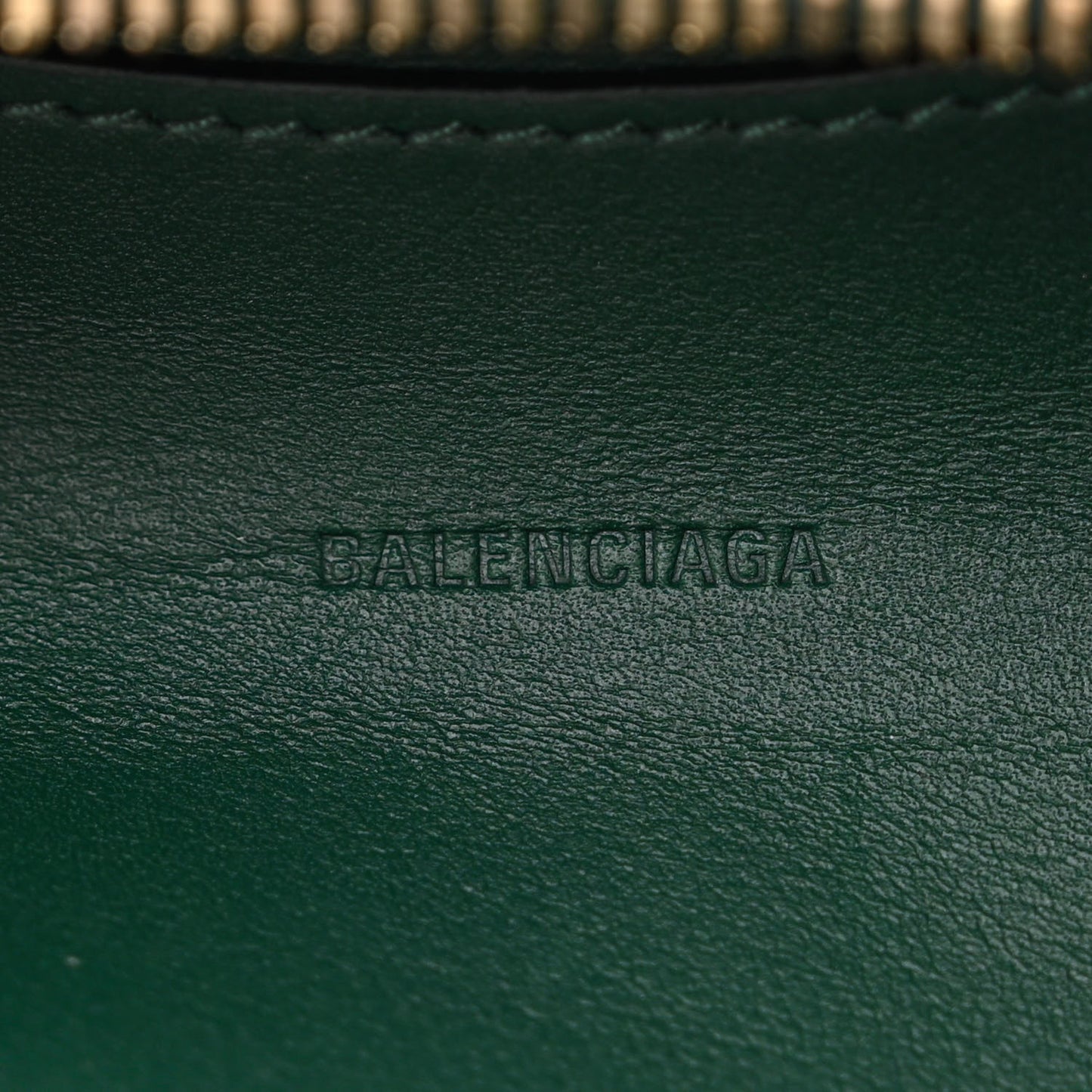 Smooth Calfskin Neo Classic Gold Hardware Mini City Forest Green