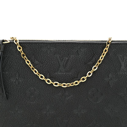 Louis Vuitton Empreinte Double Zip Pochette Black 8 of 10