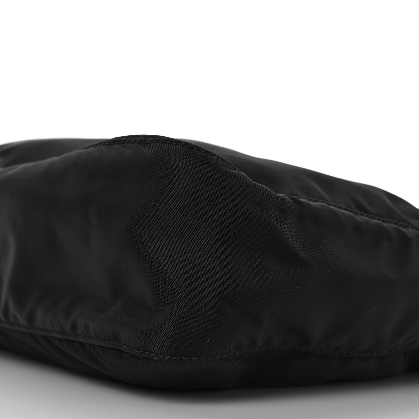 Re-Nylon Vela Saffiano Pocket Double Zip Messenger Bag Black