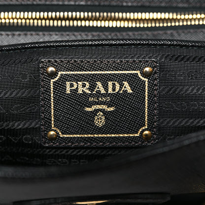 Prada Saffiano Top Handle Satchel Black 6 of 9