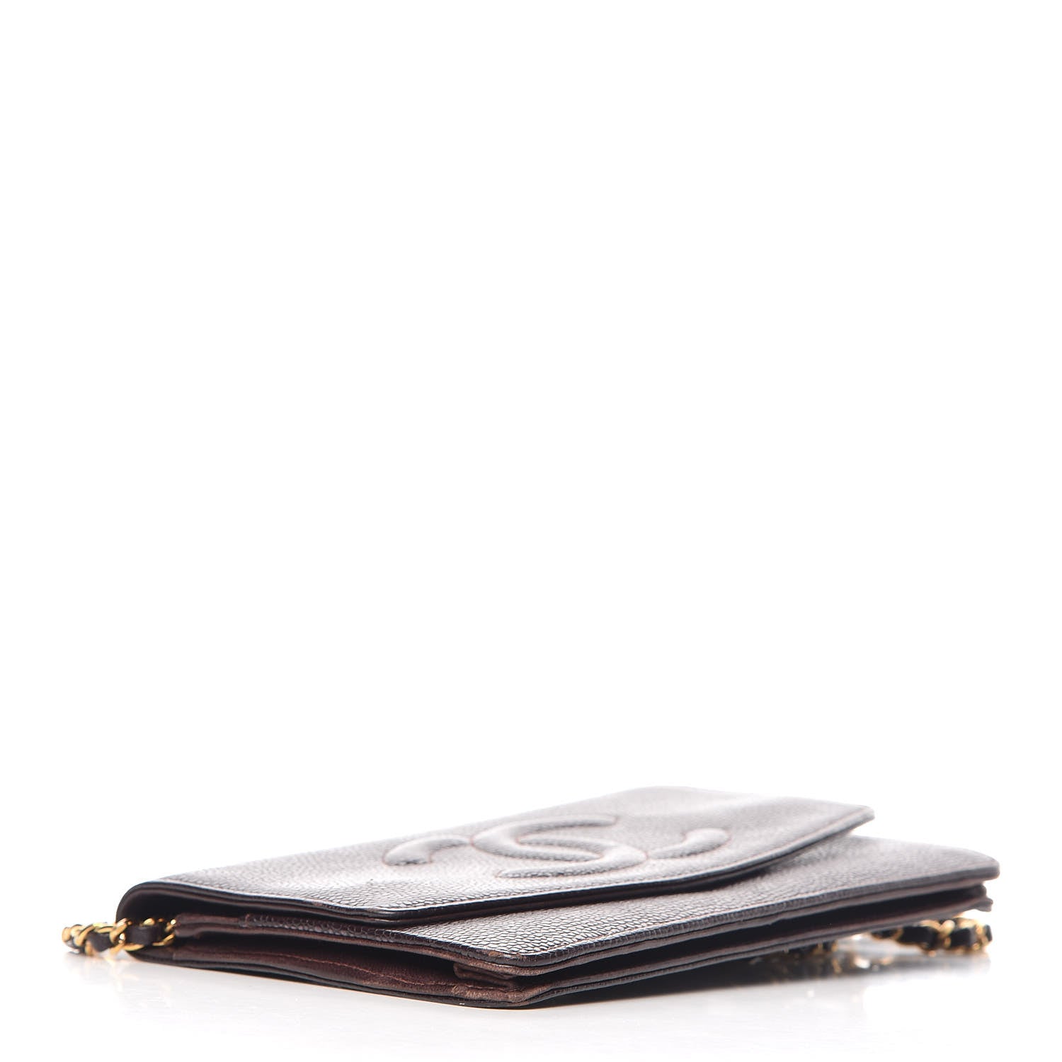 Chanel Caviar Timeless CC Wallet On Chain WOC Burgundy 4 of 14