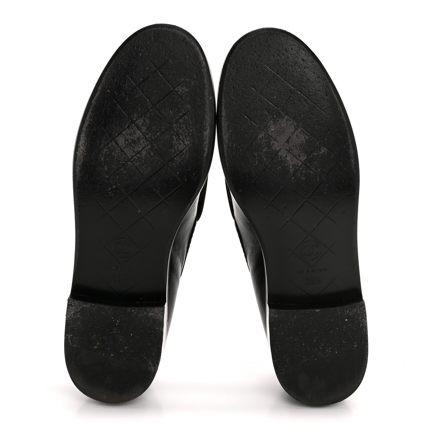 Chanel Lambskin Quilted CC Turnlock Loafers 38.5 Black 6 of 13