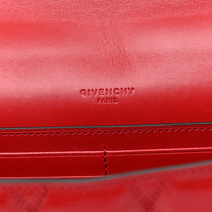 Givenchy Goatskin Quilted GV3 Strap Wallet Vermillon 6 of 14
