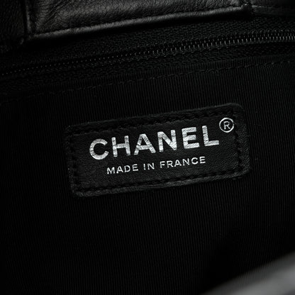 Chanel Calfskin Quilted Large Classic Shopping Tote  Black 5 of 9