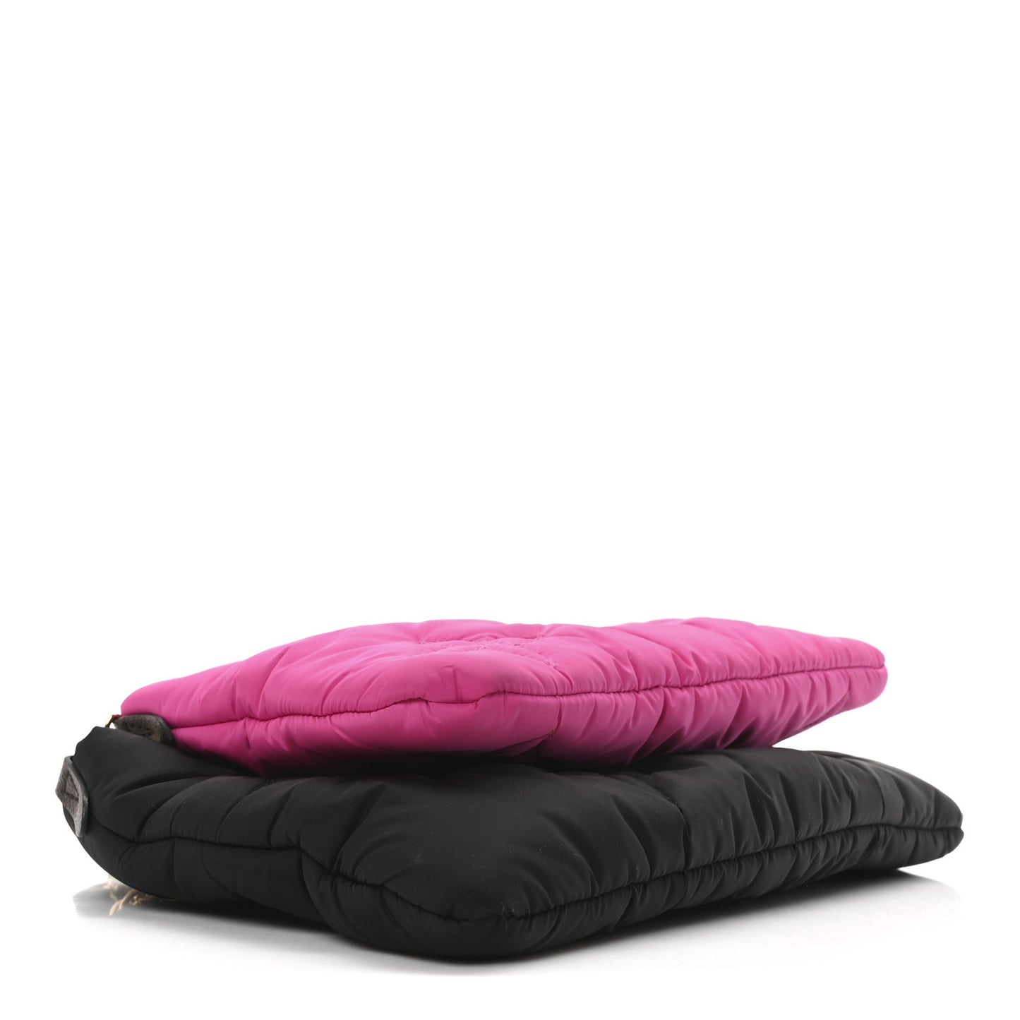 Econyl Monogram Pillow Maxi Multi Pochette Accessories Black Fuchsia